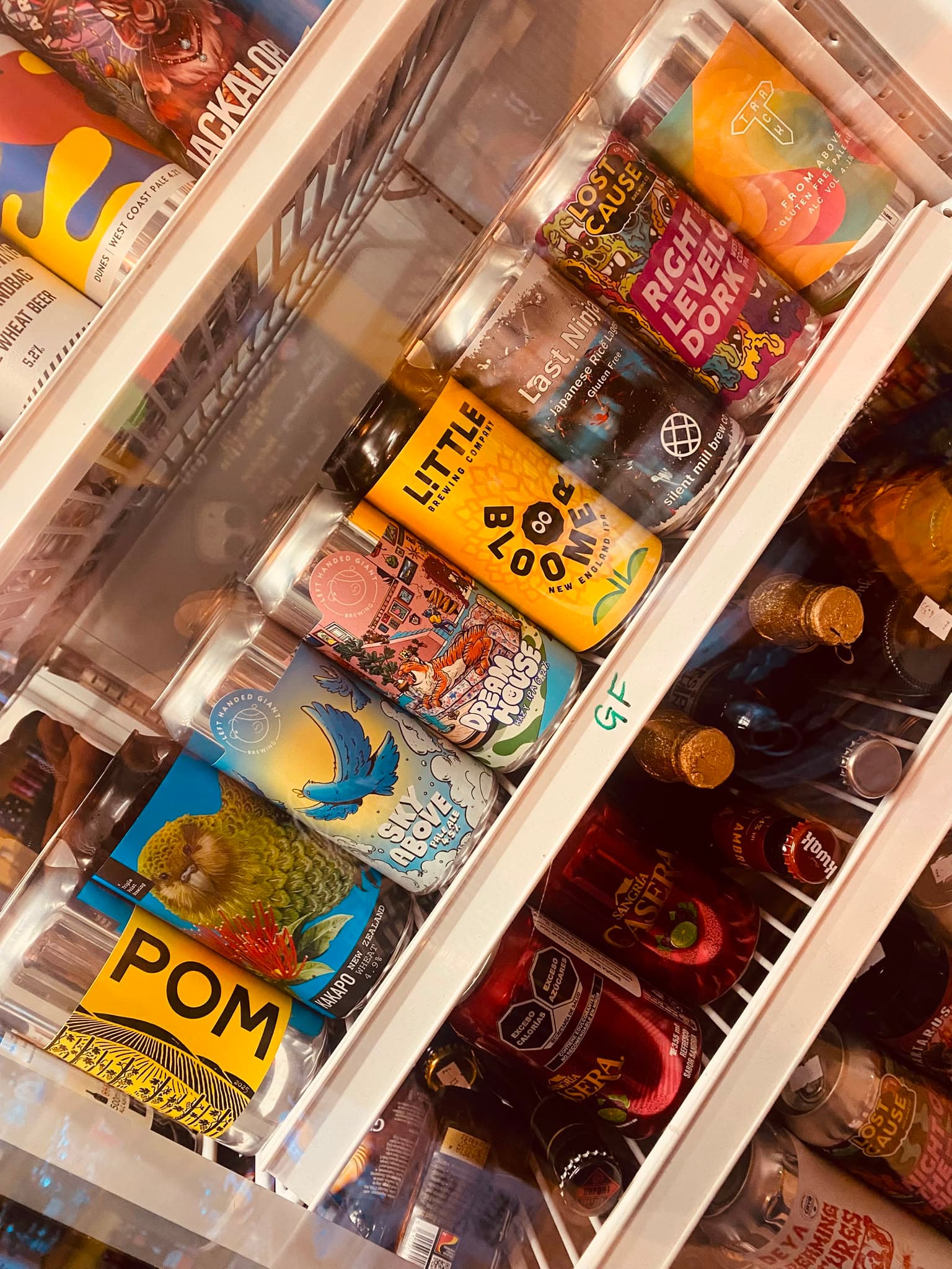 The fridge of cans