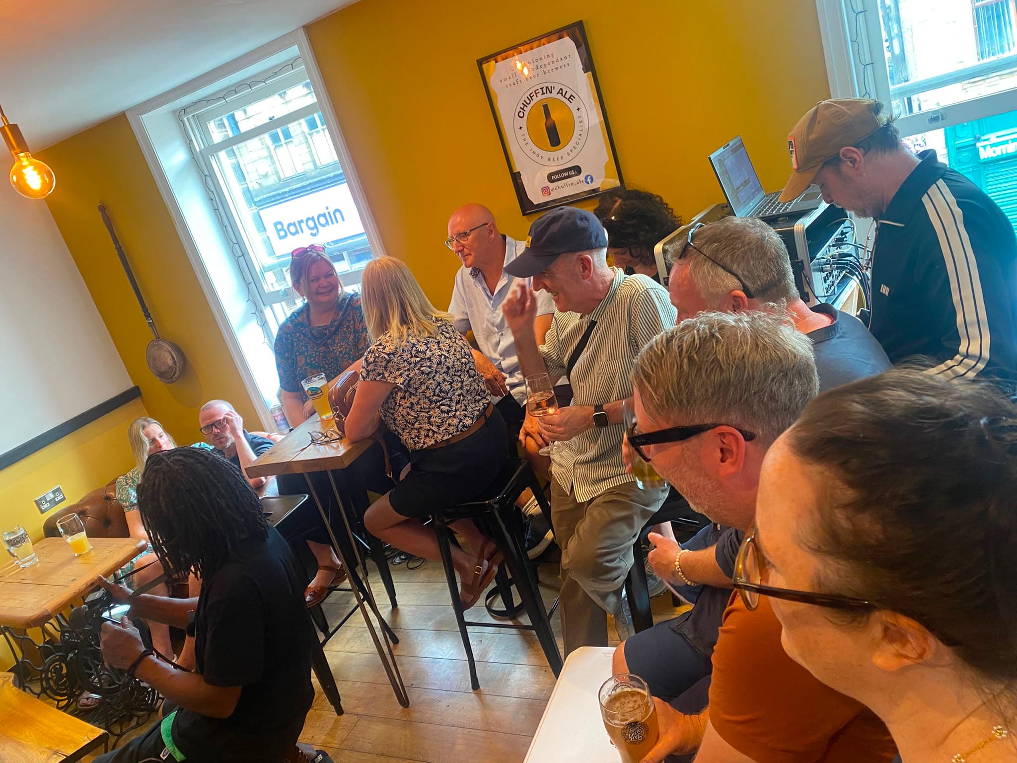 A busy afternoon at Chuffin' Ale