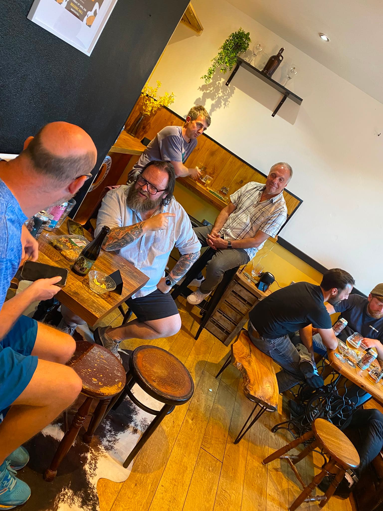 A tasting night in the shop