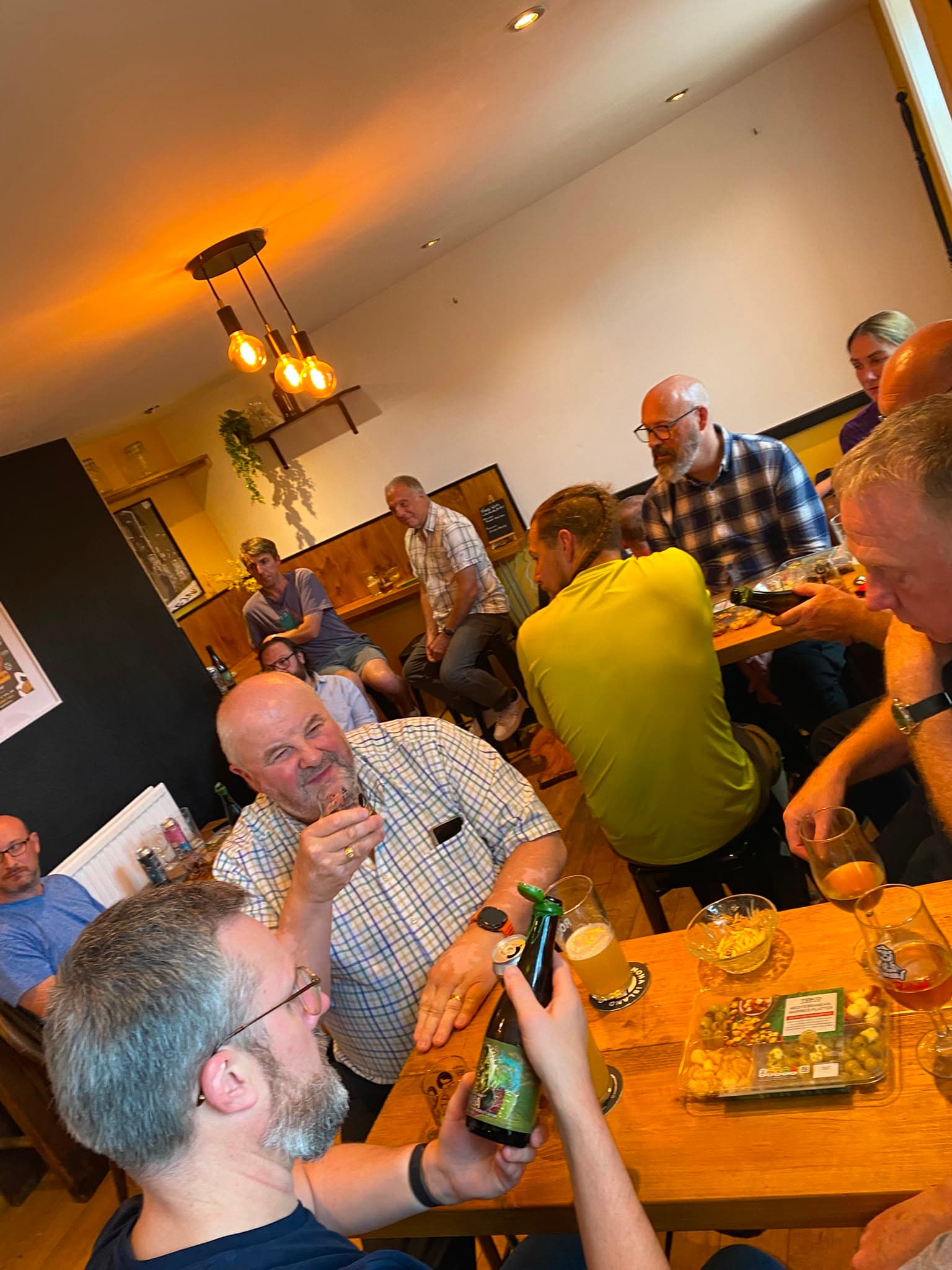 Nosing a fresh pour at a tasting