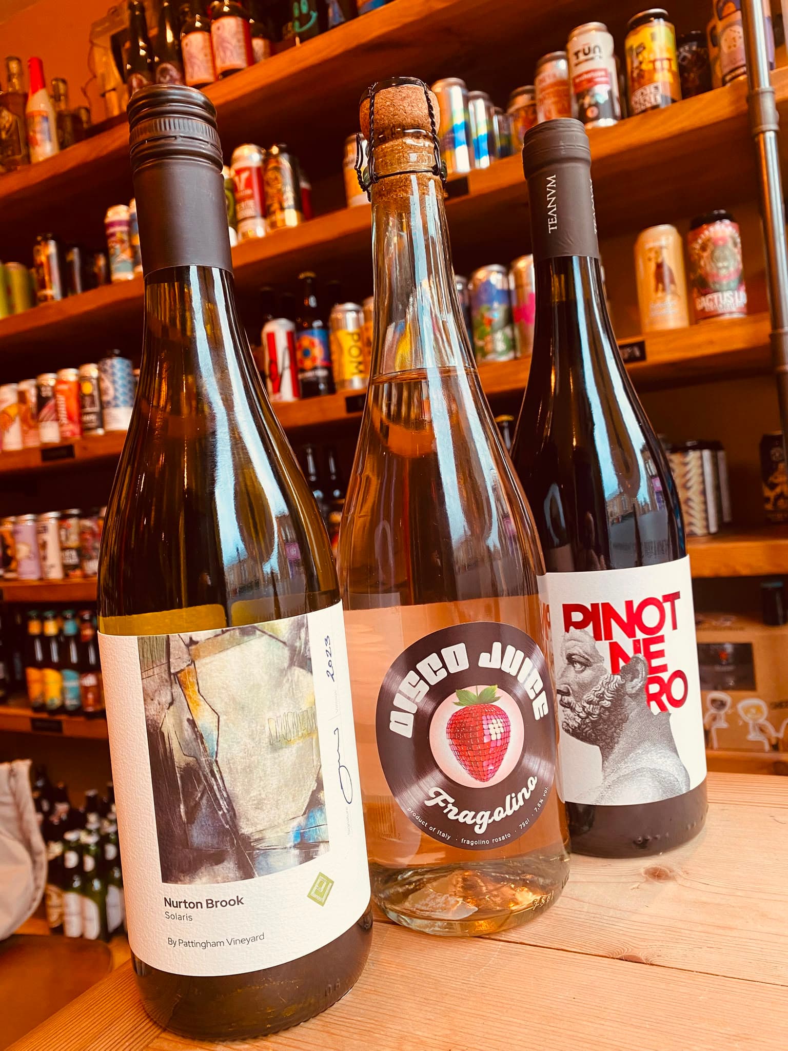 A trio of wines